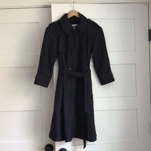 Silk trench coat